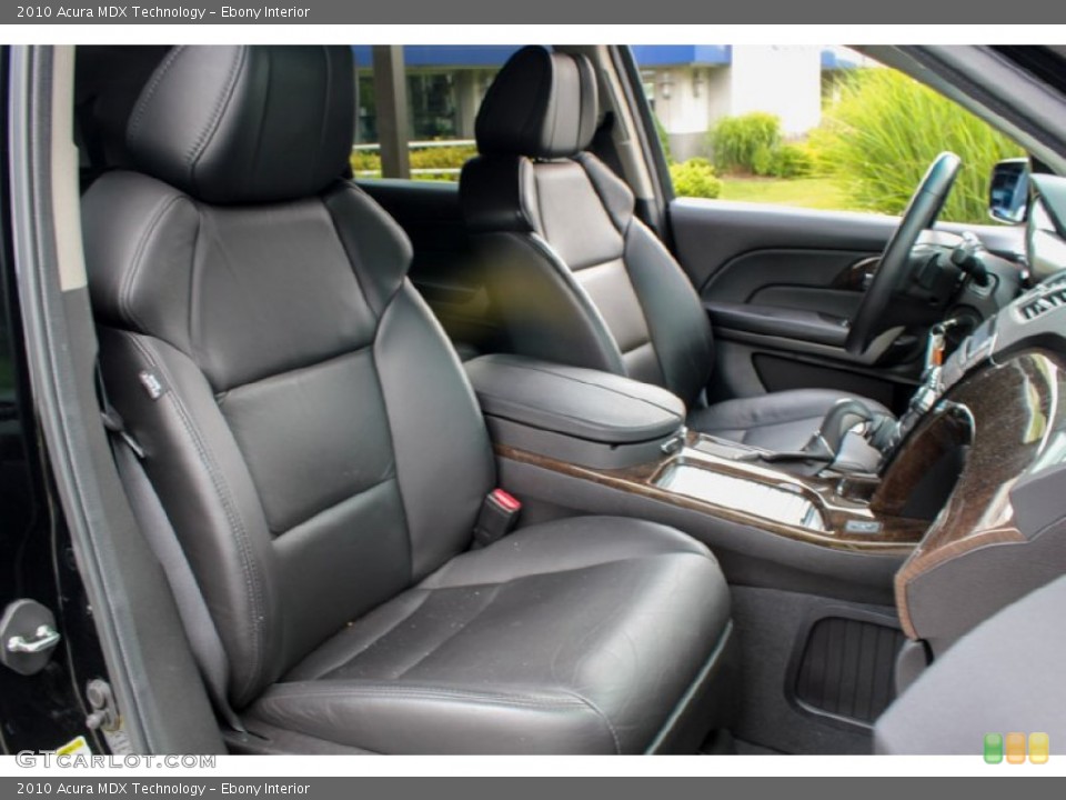 Ebony Interior Front Seat for the 2010 Acura MDX Technology #82703570