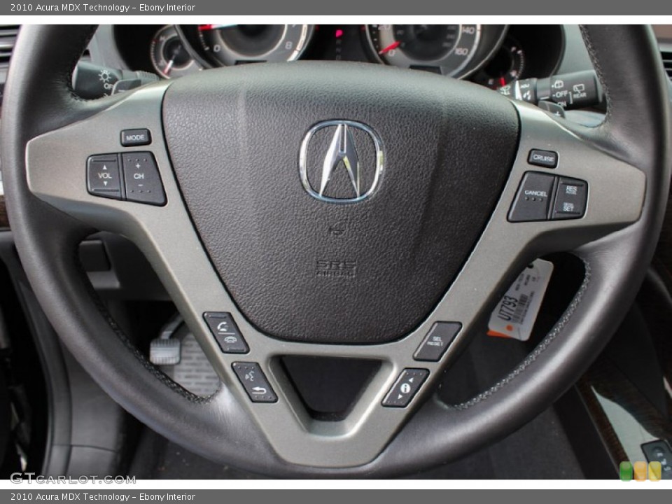 Ebony Interior Controls for the 2010 Acura MDX Technology #82703704