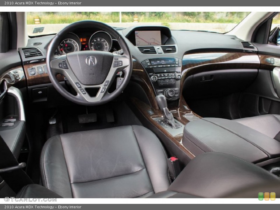Ebony Interior Prime Interior for the 2010 Acura MDX Technology #82703725