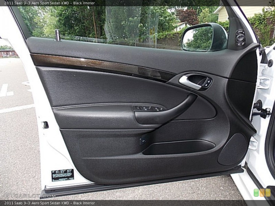 Black Interior Door Panel for the 2011 Saab 9-3 Aero Sport Sedan XWD #82704664