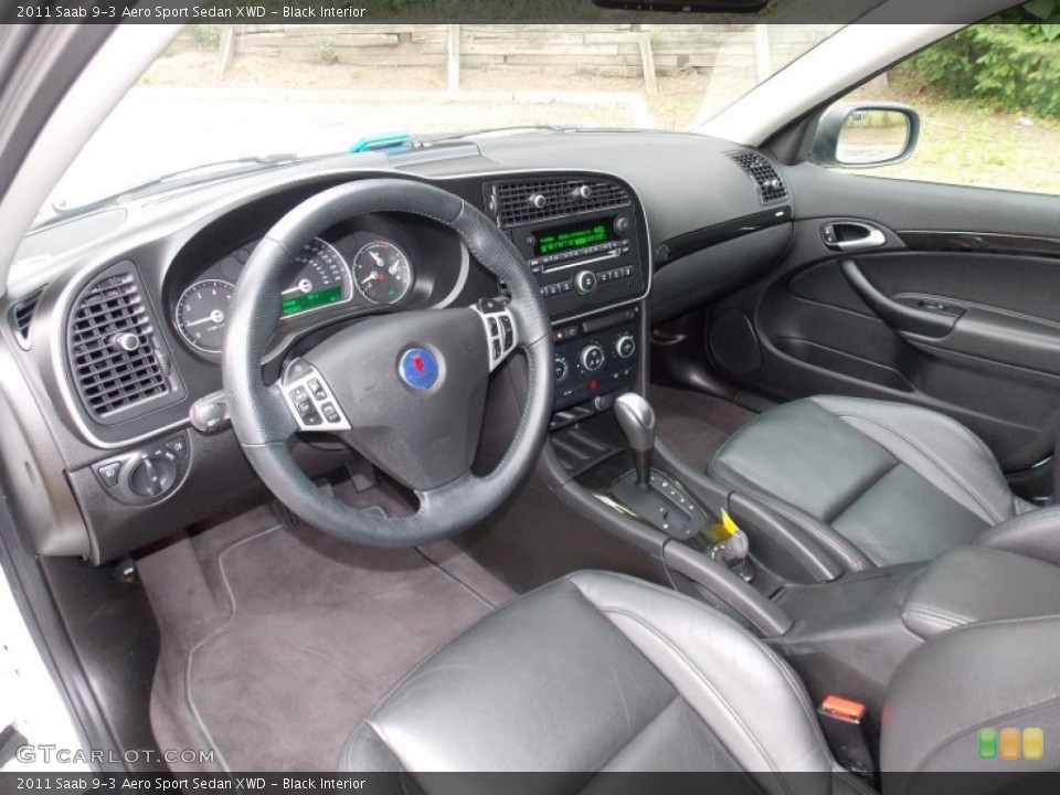 Black Interior Prime Interior for the 2011 Saab 9-3 Aero Sport Sedan XWD #82704721