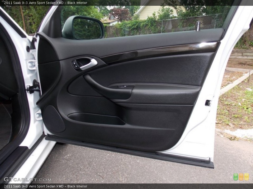 Black Interior Door Panel for the 2011 Saab 9-3 Aero Sport Sedan XWD #82704808