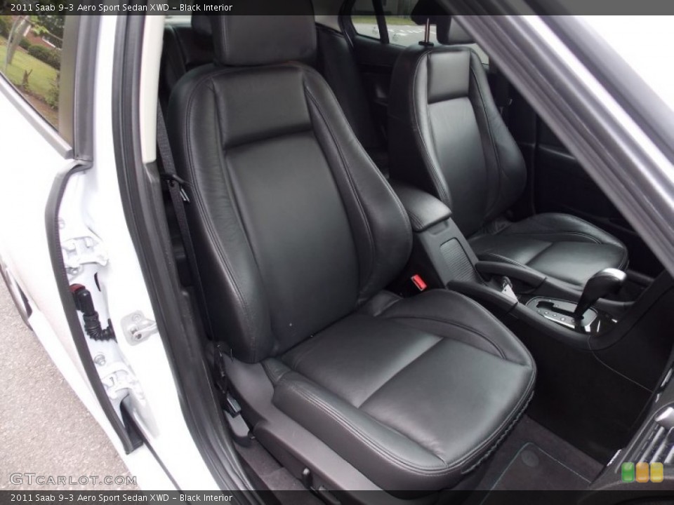 Black Interior Front Seat for the 2011 Saab 9-3 Aero Sport Sedan XWD #82704829