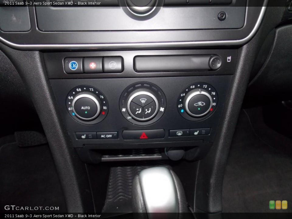 Black Interior Controls for the 2011 Saab 9-3 Aero Sport Sedan XWD #82705084