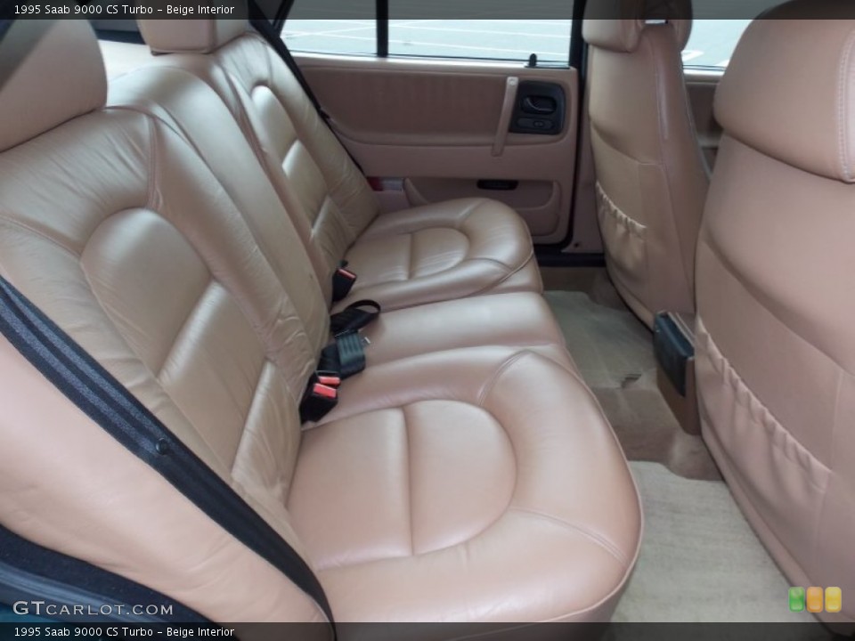 Beige Interior Rear Seat for the 1995 Saab 9000 CS Turbo #82705496