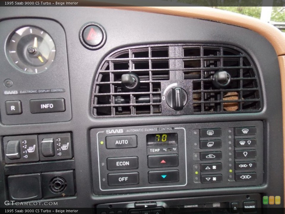 Beige Interior Controls for the 1995 Saab 9000 CS Turbo #82705831
