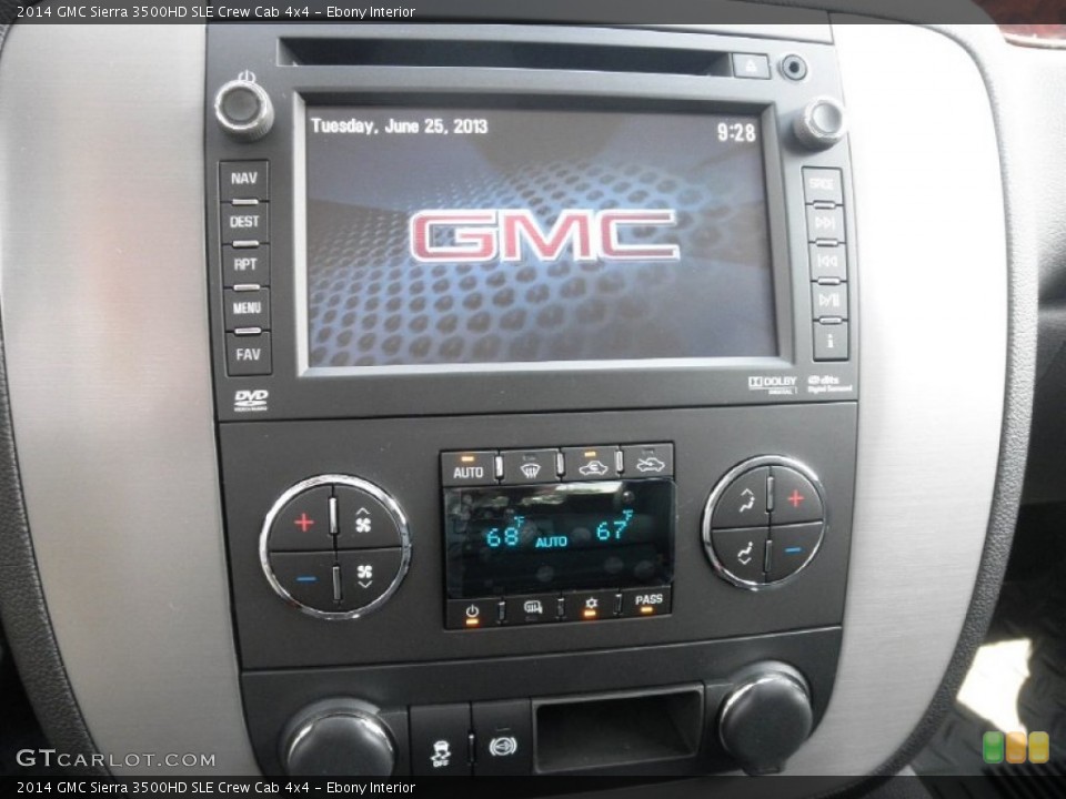 Ebony Interior Controls for the 2014 GMC Sierra 3500HD SLE Crew Cab 4x4 #82706607