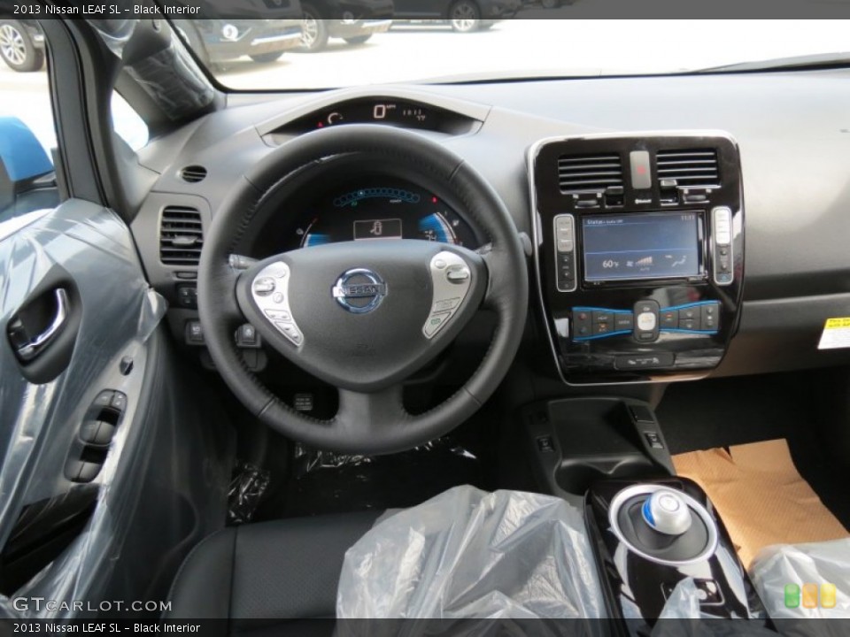 Black Interior Dashboard for the 2013 Nissan LEAF SL #82706657
