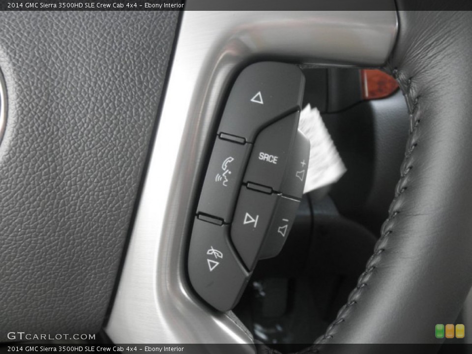 Ebony Interior Controls for the 2014 GMC Sierra 3500HD SLE Crew Cab 4x4 #82706716
