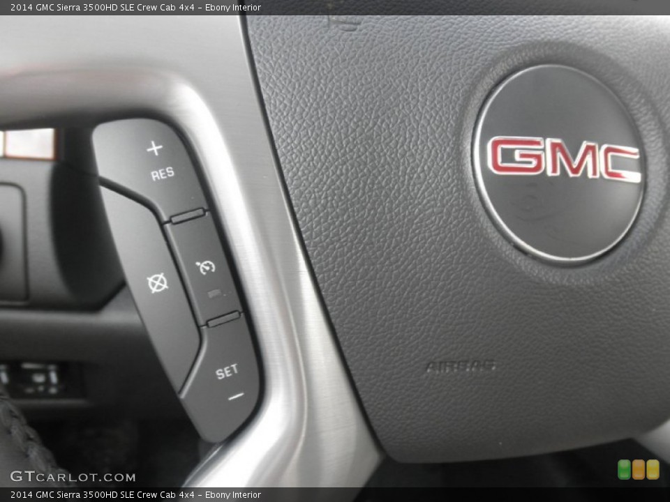 Ebony Interior Controls for the 2014 GMC Sierra 3500HD SLE Crew Cab 4x4 #82706736