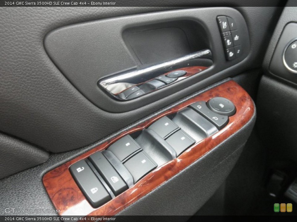 Ebony Interior Controls for the 2014 GMC Sierra 3500HD SLE Crew Cab 4x4 #82706779