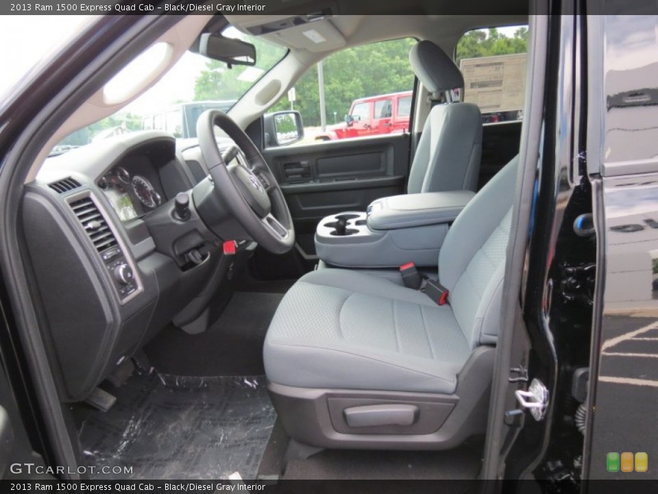 Black/Diesel Gray Interior Photo for the 2013 Ram 1500 Express Quad Cab #82706874