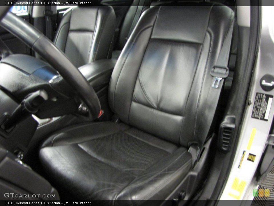 Jet Black Interior Front Seat for the 2010 Hyundai Genesis 3.8 Sedan #82706984
