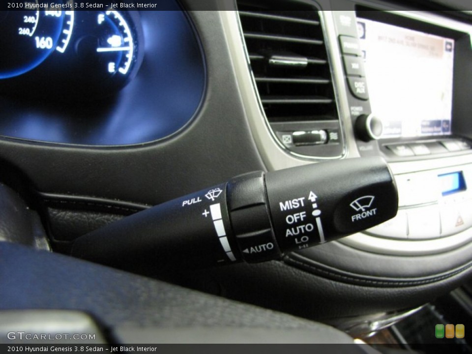 Jet Black Interior Controls for the 2010 Hyundai Genesis 3.8 Sedan #82707262