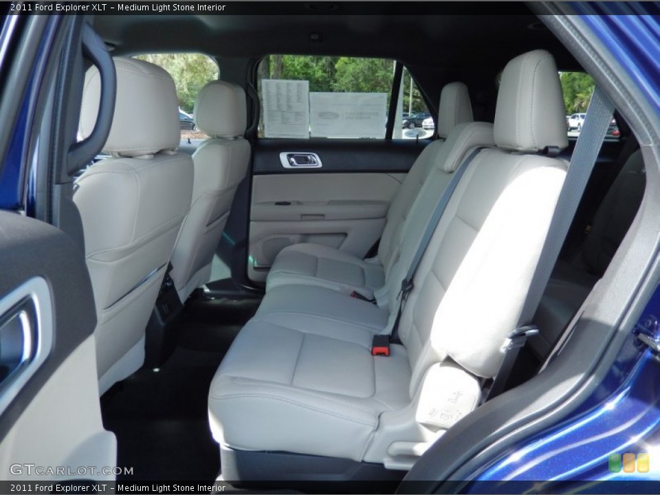 Medium Light Stone Interior Rear Seat for the 2011 Ford Explorer XLT #82707611