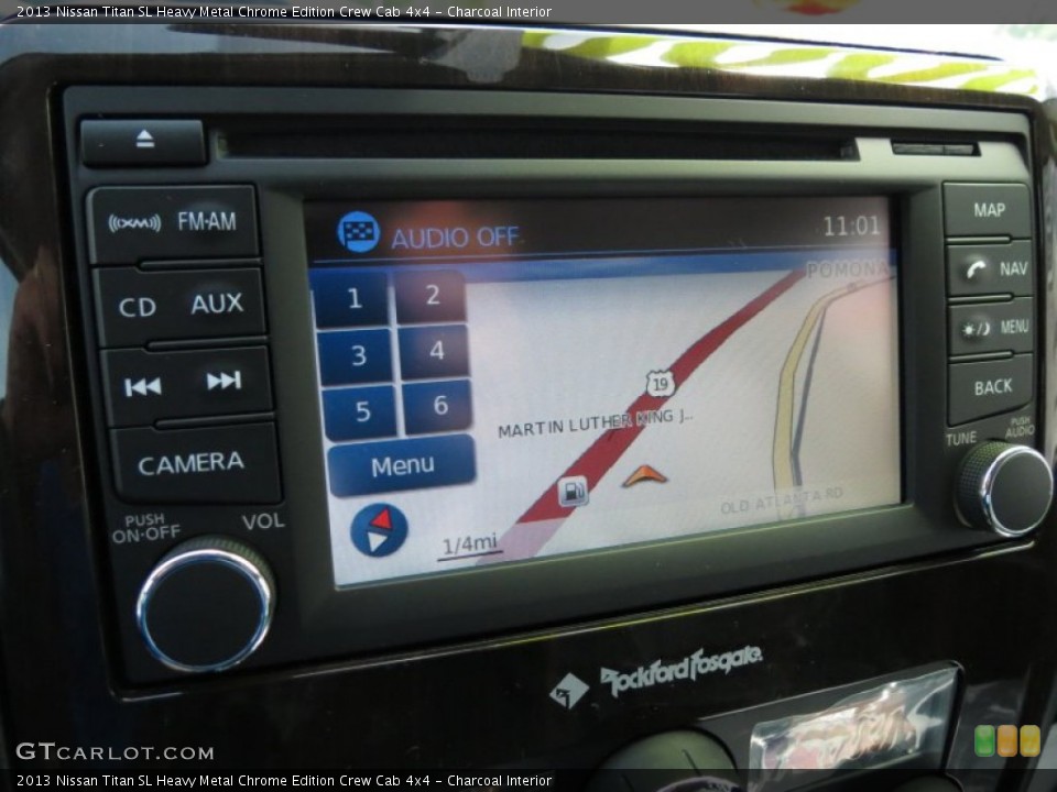 Charcoal Interior Navigation for the 2013 Nissan Titan SL Heavy Metal Chrome Edition Crew Cab 4x4 #82708865