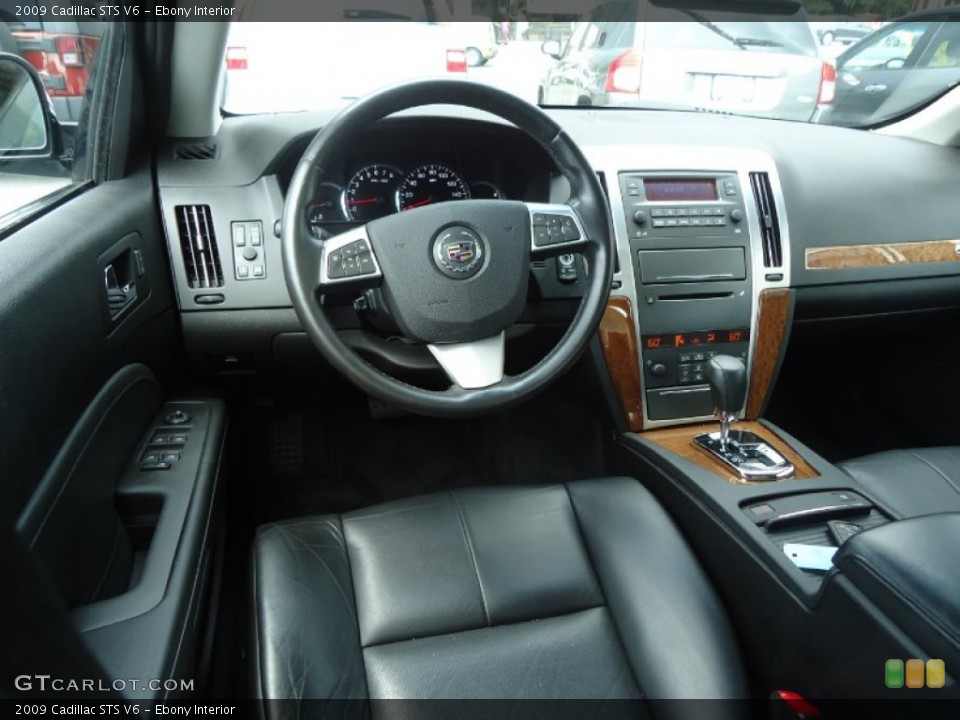 Ebony 2009 Cadillac STS Interiors