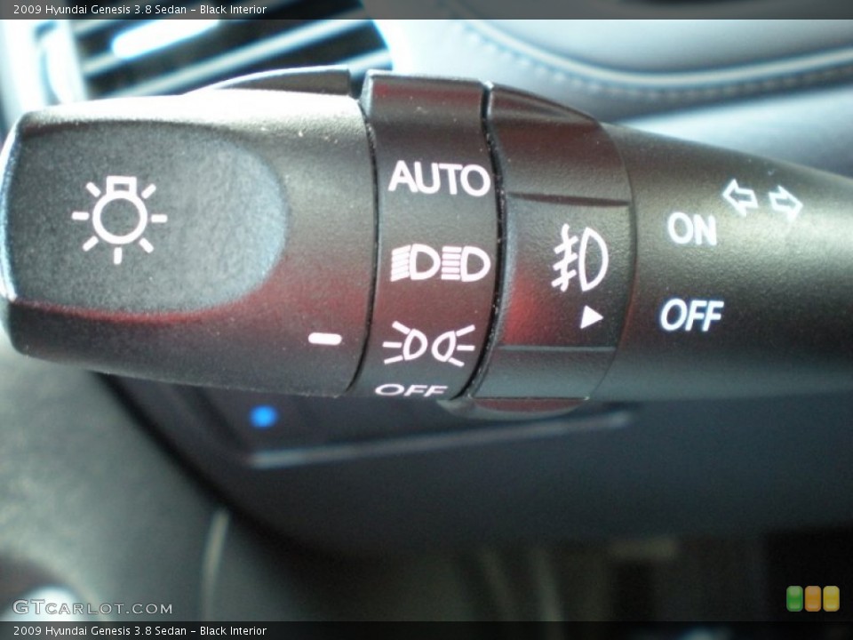 Black Interior Controls for the 2009 Hyundai Genesis 3.8 Sedan #82709926