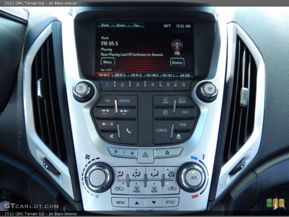 Jet Black Interior Controls for the 2012 GMC Terrain SLE #82709933