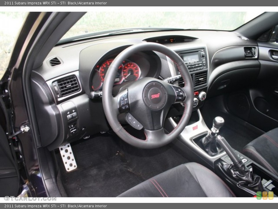 STI  Black/Alcantara 2011 Subaru Impreza Interiors