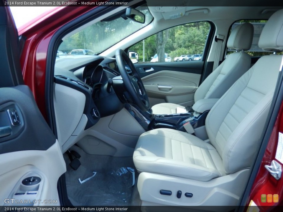 Medium Light Stone Interior Front Seat for the 2014 Ford Escape Titanium 2.0L EcoBoost #82710928