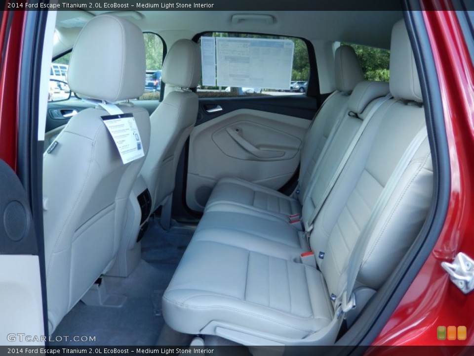 Medium Light Stone Interior Rear Seat for the 2014 Ford Escape Titanium 2.0L EcoBoost #82710952