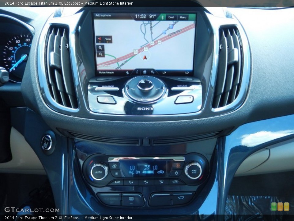 Medium Light Stone Interior Controls for the 2014 Ford Escape Titanium 2.0L EcoBoost #82711018