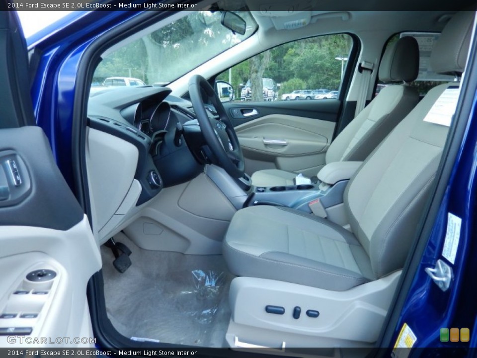 Medium Light Stone Interior Front Seat for the 2014 Ford Escape SE 2.0L EcoBoost #82711530