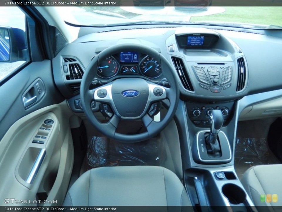 Medium Light Stone Interior Dashboard for the 2014 Ford Escape SE 2.0L EcoBoost #82711582