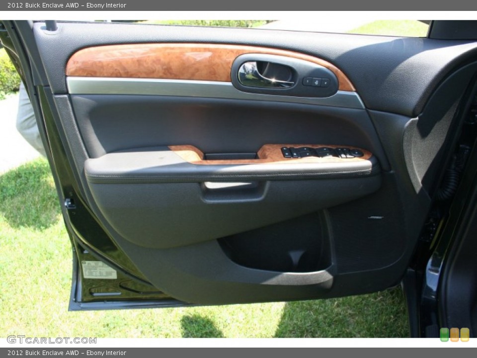 Ebony Interior Door Panel for the 2012 Buick Enclave AWD #82713999