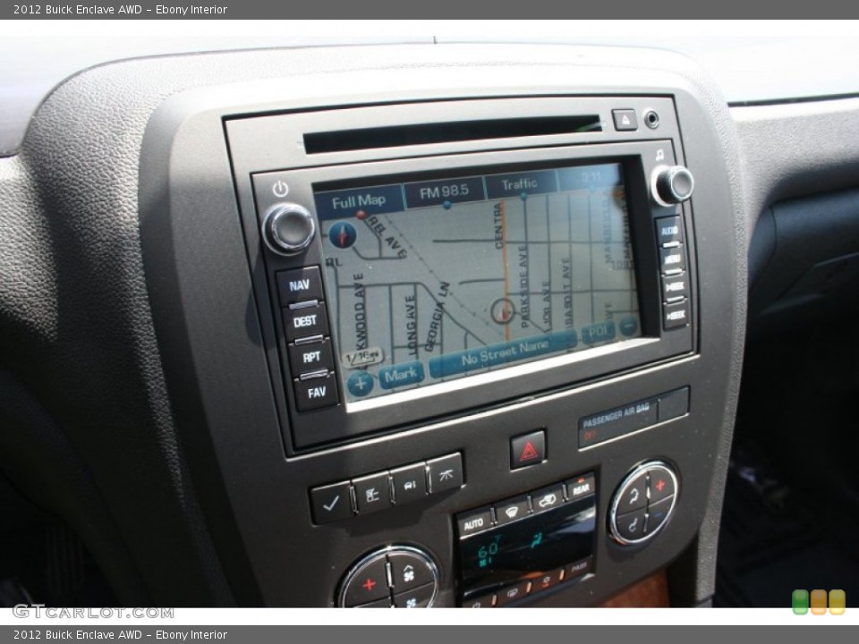 Ebony Interior Navigation for the 2012 Buick Enclave AWD #82714088