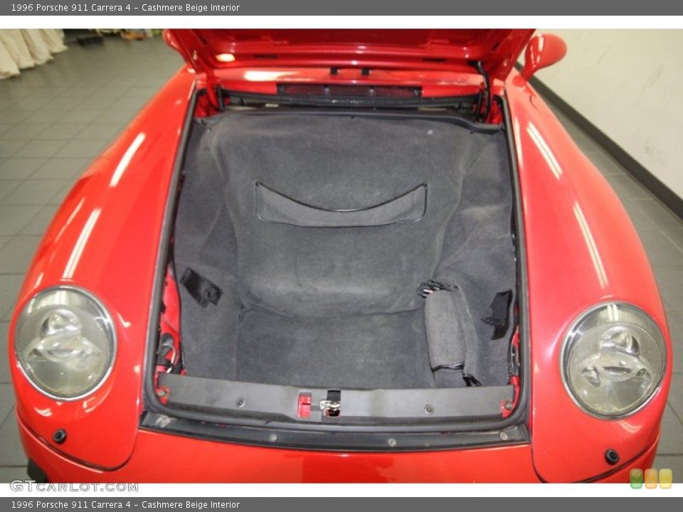 Cashmere Beige Interior Trunk for the 1996 Porsche 911 Carrera 4 #82714927