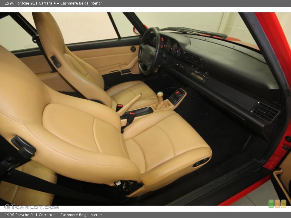 Cashmere Beige Interior Front Seat for the 1996 Porsche 911 Carrera 4 #82714960