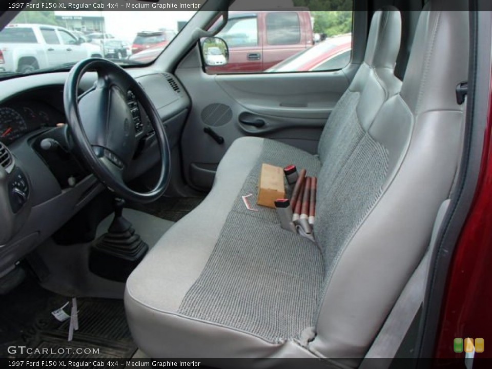 Medium Graphite Interior Front Seat for the 1997 Ford F150 XL Regular Cab 4x4 #82717678