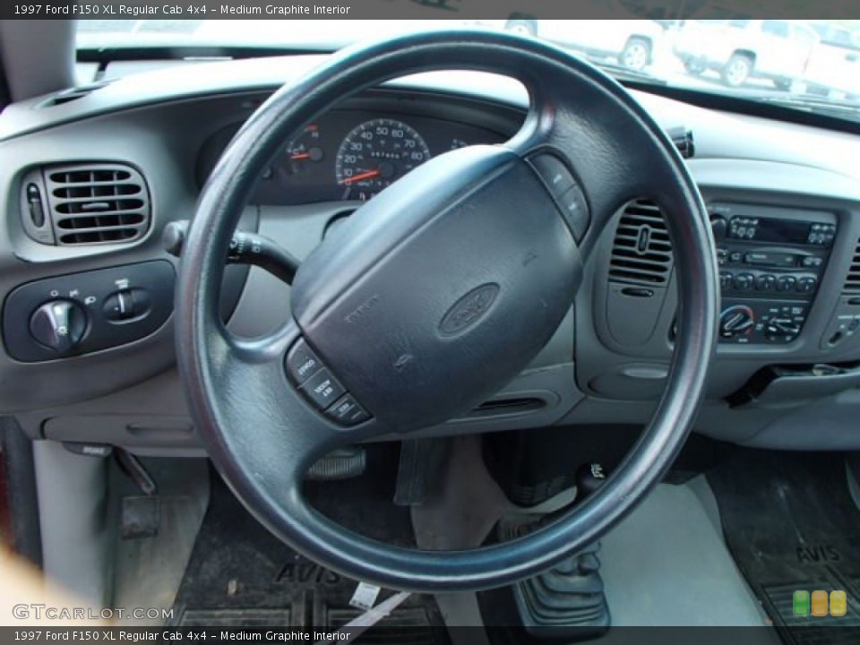 Medium Graphite Interior Steering Wheel for the 1997 Ford F150 XL Regular Cab 4x4 #82717759