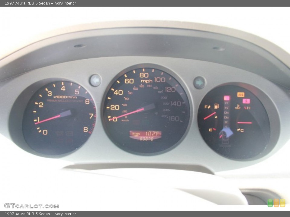 Ivory Interior Gauges for the 1997 Acura RL 3.5 Sedan #82719304