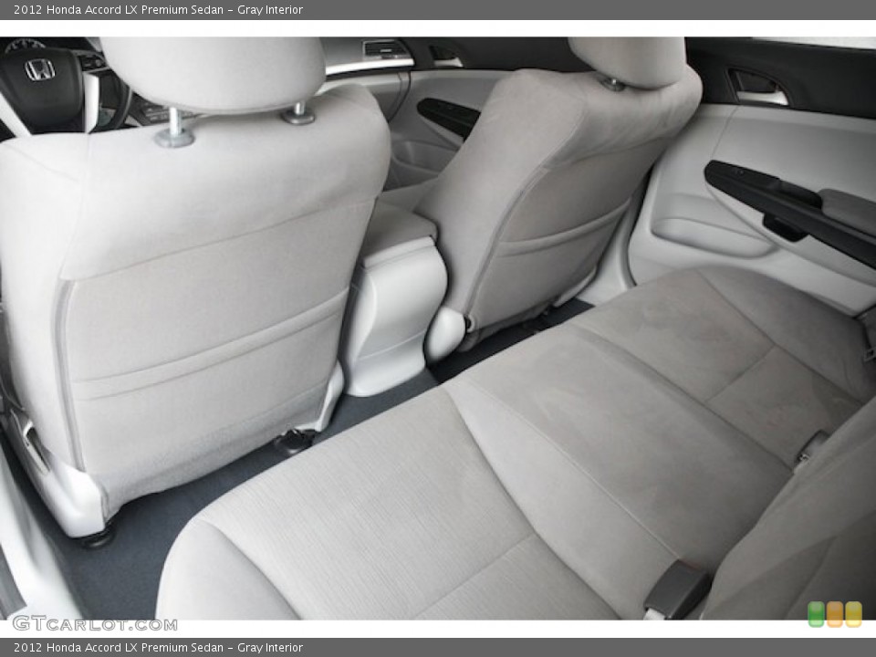 Gray Interior Rear Seat for the 2012 Honda Accord LX Premium Sedan #82719446