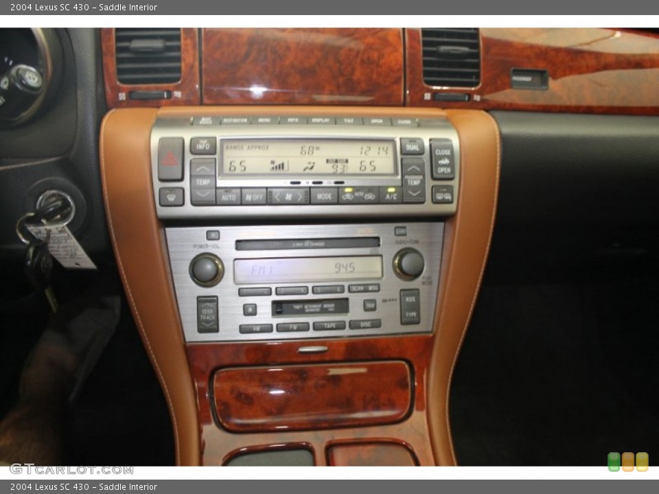 Saddle Interior Controls for the 2004 Lexus SC 430 #82719691