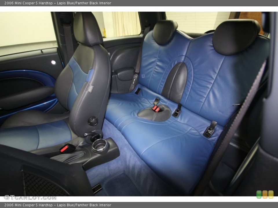 Lapis Blue/Panther Black Interior Rear Seat for the 2006 Mini Cooper S Hardtop #82721112