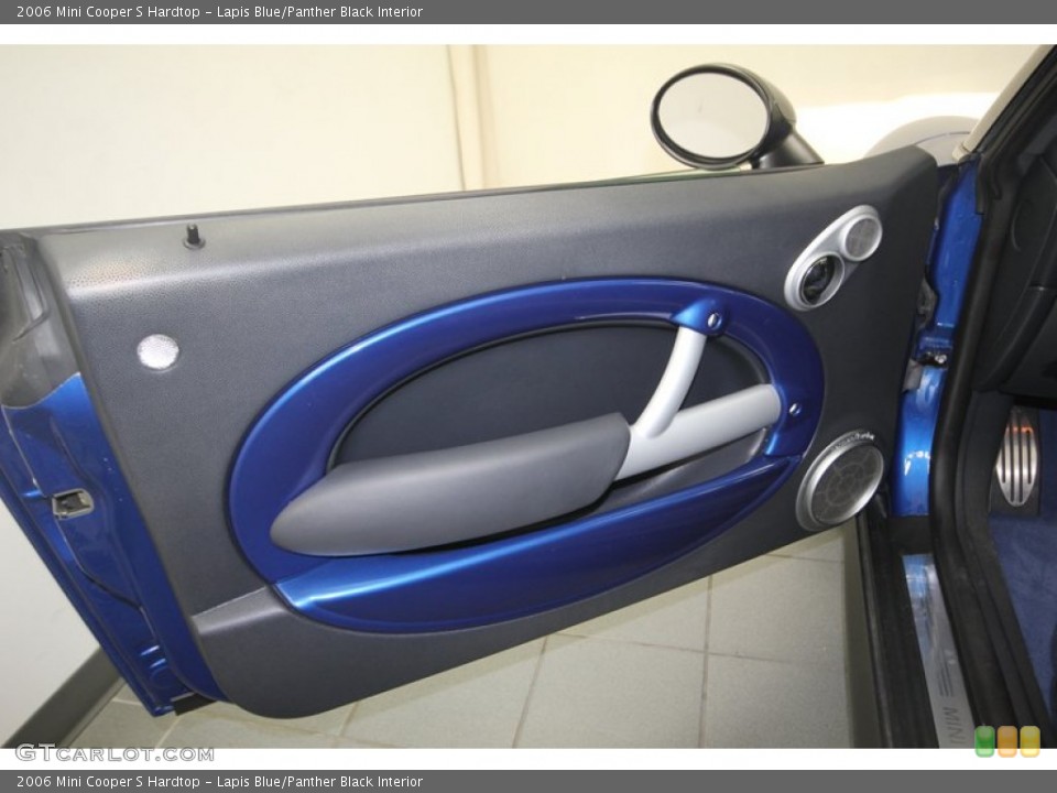 Lapis Blue/Panther Black Interior Door Panel for the 2006 Mini Cooper S Hardtop #82721131