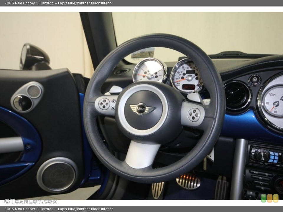 Lapis Blue/Panther Black Interior Steering Wheel for the 2006 Mini Cooper S Hardtop #82721339