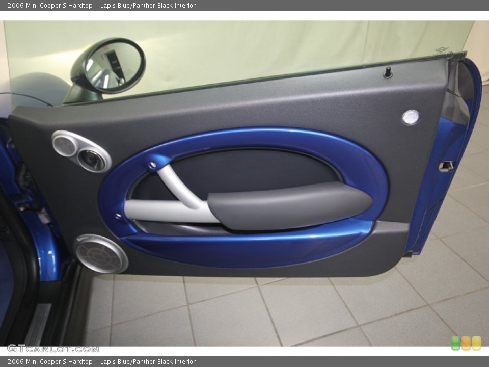 Lapis Blue/Panther Black Interior Door Panel for the 2006 Mini Cooper S Hardtop #82721407