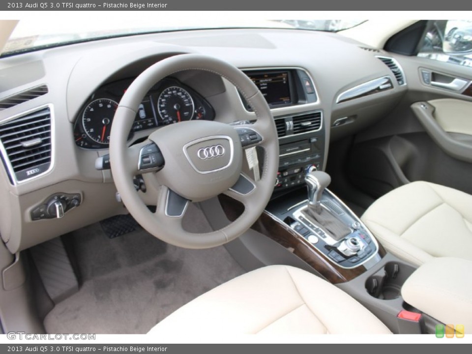 Pistachio Beige Interior Prime Interior for the 2013 Audi Q5 3.0 TFSI quattro #82722193