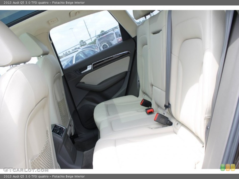 Pistachio Beige Interior Rear Seat for the 2013 Audi Q5 3.0 TFSI quattro #82722514