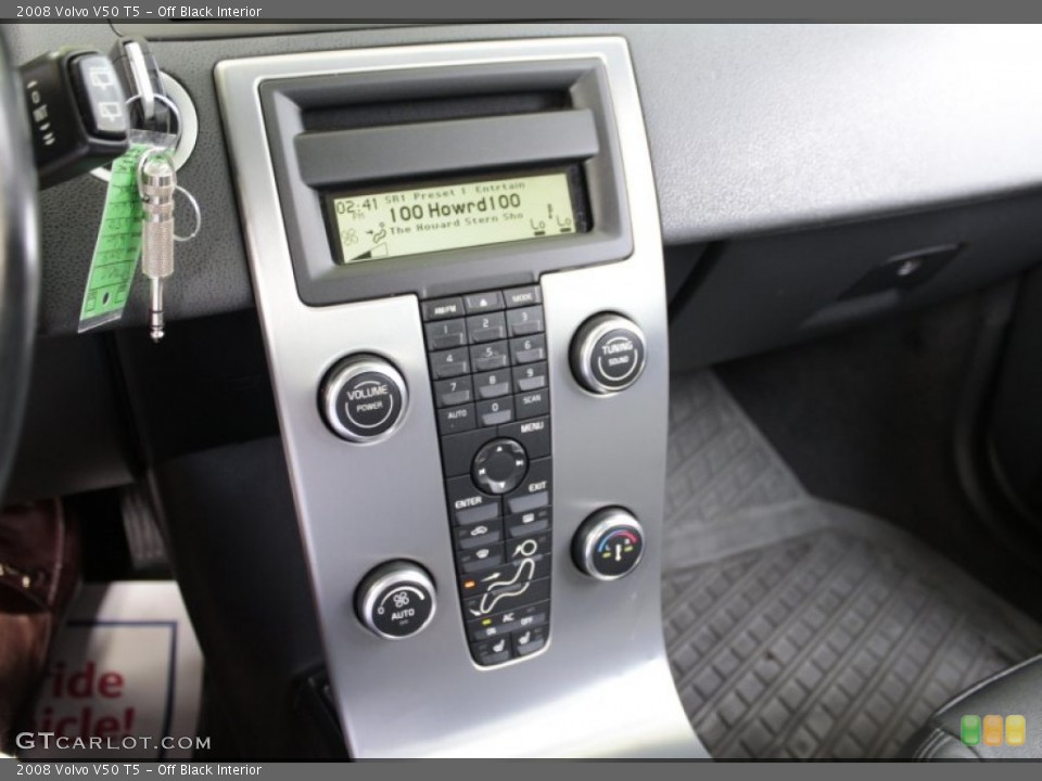 Off Black Interior Controls for the 2008 Volvo V50 T5 #82722697