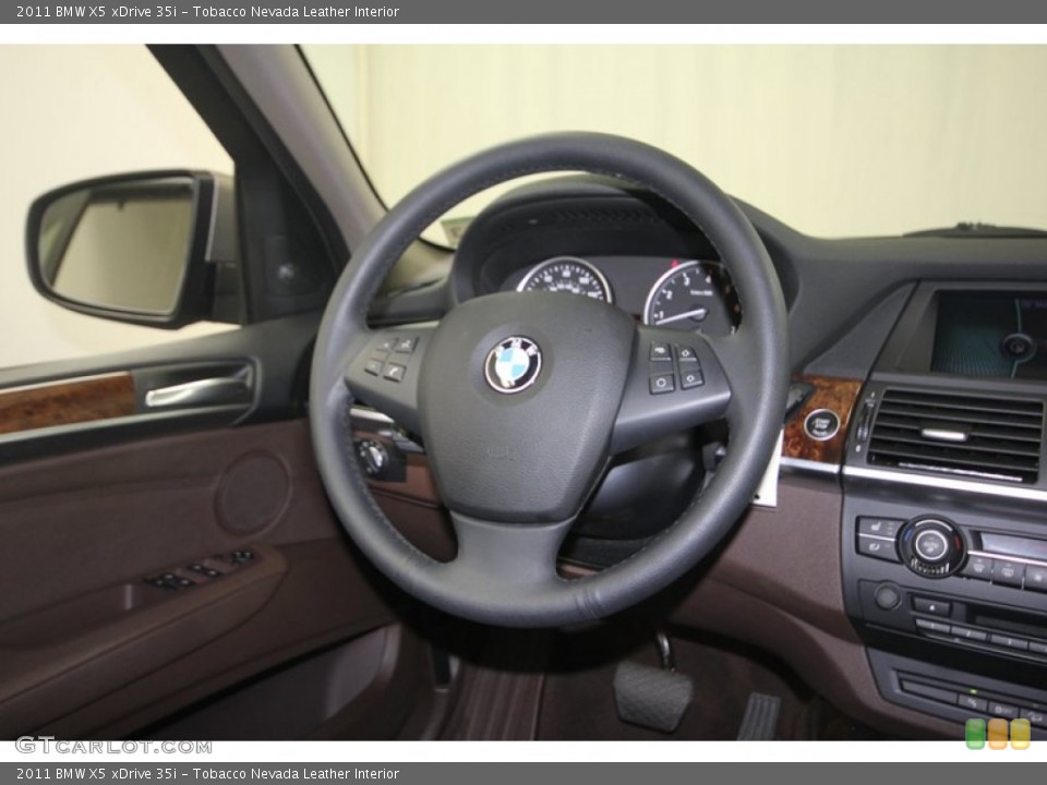Tobacco Nevada Leather Interior Steering Wheel for the 2011 BMW X5 xDrive 35i #82723363