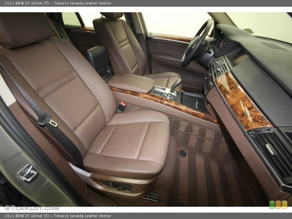 Tobacco Nevada Leather Interior Front Seat for the 2011 BMW X5 xDrive 35i #82723543