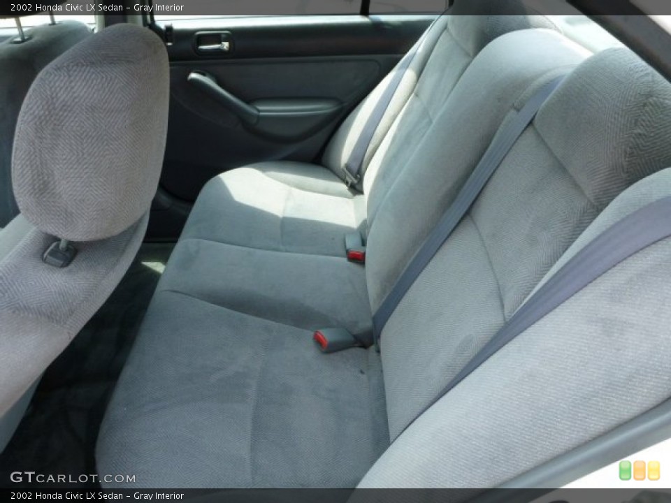 Gray Interior Rear Seat for the 2002 Honda Civic LX Sedan #82725823