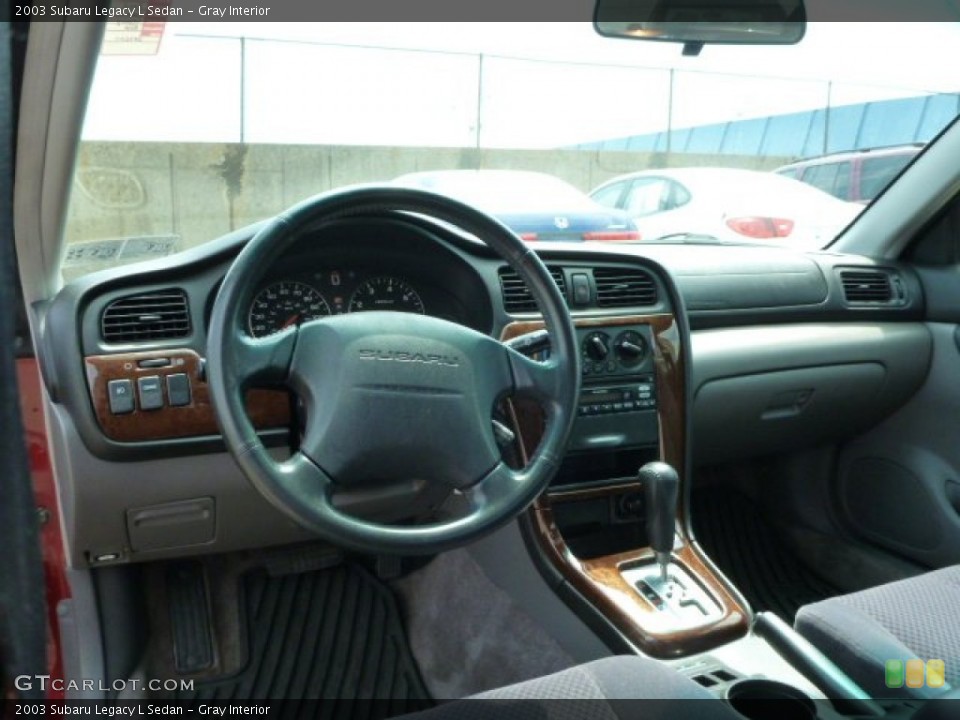 Gray Interior Dashboard for the 2003 Subaru Legacy L Sedan #82726210