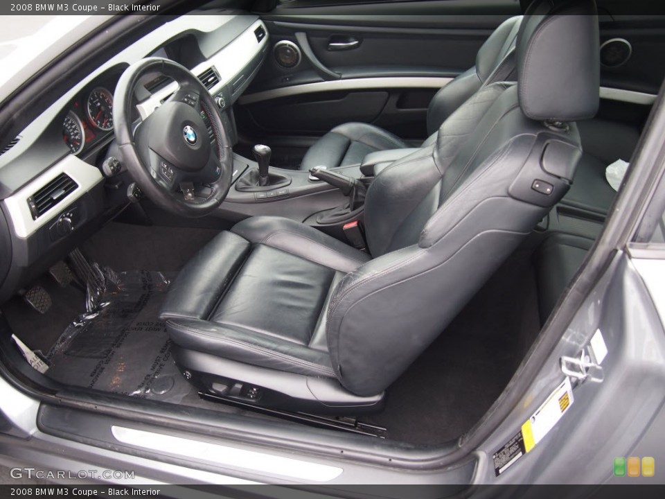 Black Interior Front Seat for the 2008 BMW M3 Coupe #82726852